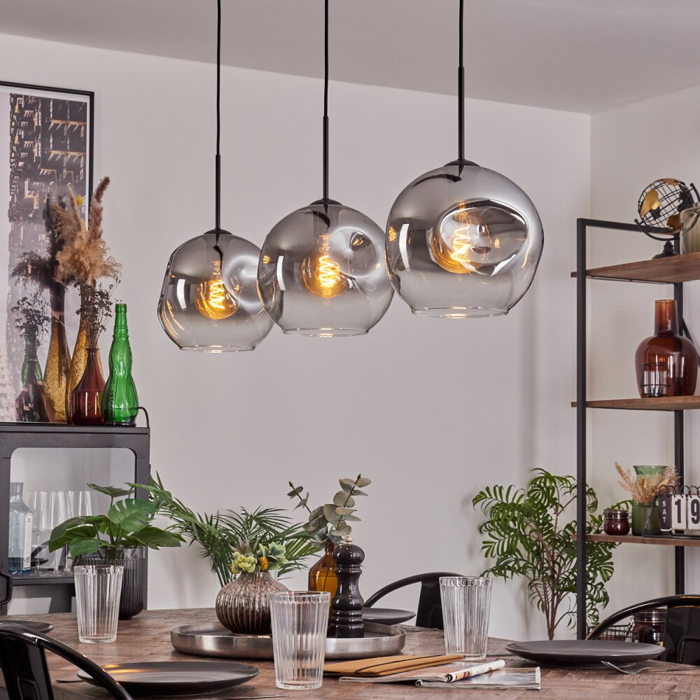 Ripoll Lampadario a sospensione Nero, 3-Luci