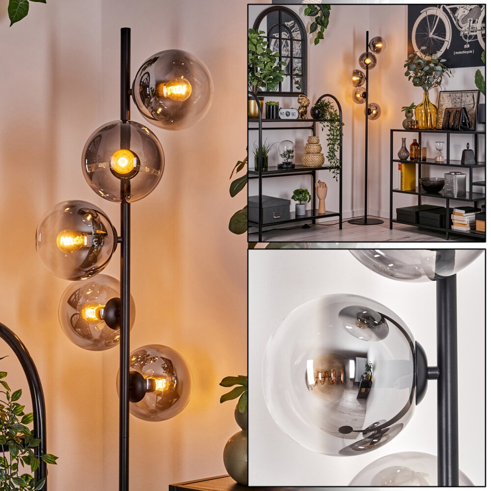 Gastor Lampada da terra 33 cm Nero, 5-Luci main product photo