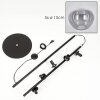 Gastor Lampada da terra 33 cm Nero, 5-Luci