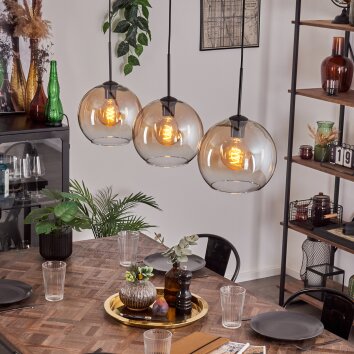 Koyoto Lampadario a sospensione Nero, 3-Luci Koyoto Lampadario a sospensione Nero, 3-Luci