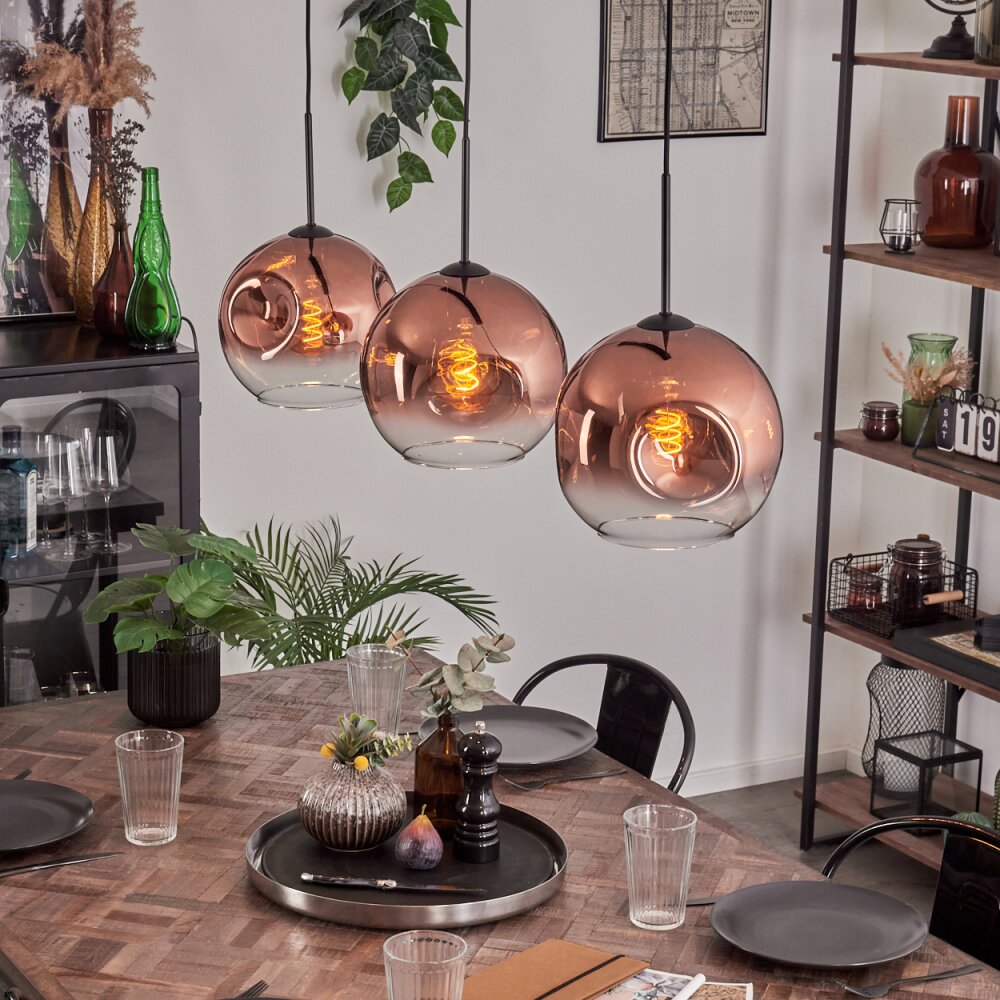 Ripoll Lampadario a sospensione Nero, 3-Luci main product photo