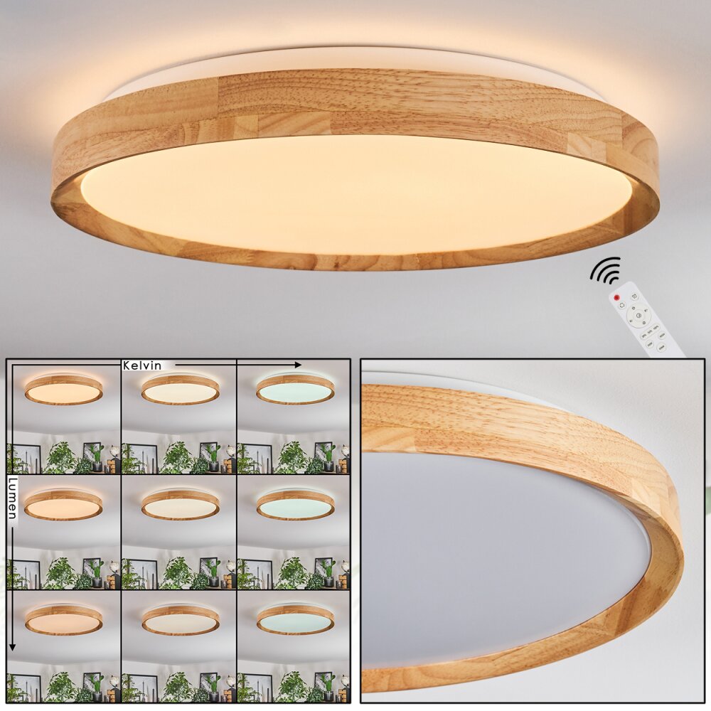 Sofo Plafoniera LED Bianco, 1-Luce, Telecomando main product photo