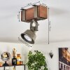 Pehefito Plafoniera Marrone scuro, Grigio, Verde, 1-Luce