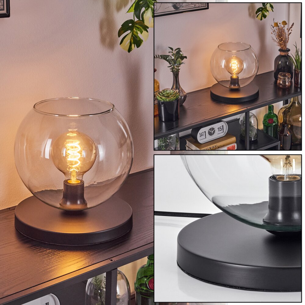 Koyoto Lampada da tavolo 25 cm Nero, 1-Luce main product photo