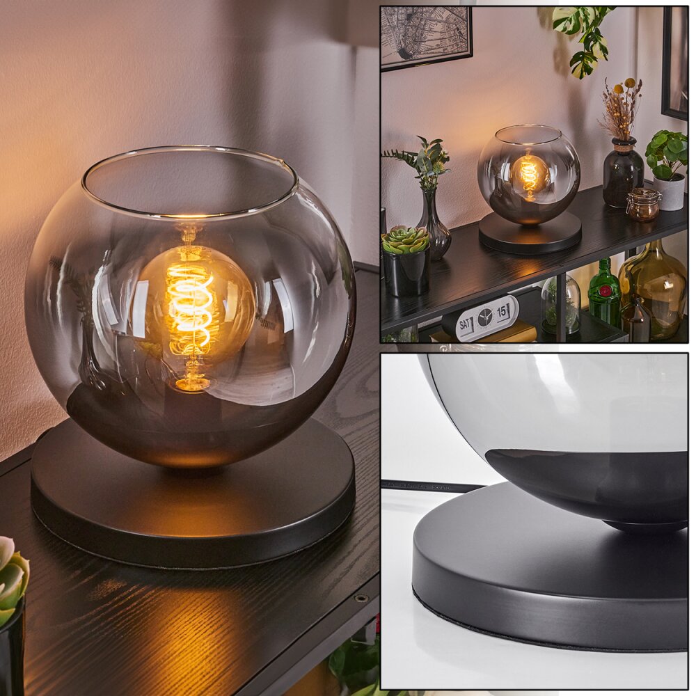 Koyoto Lampada da tavolo 25 cm Nero, 1-Luce main product photo