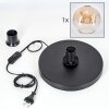 Ripoll Lampada da tavolo Nero, 1-Luce