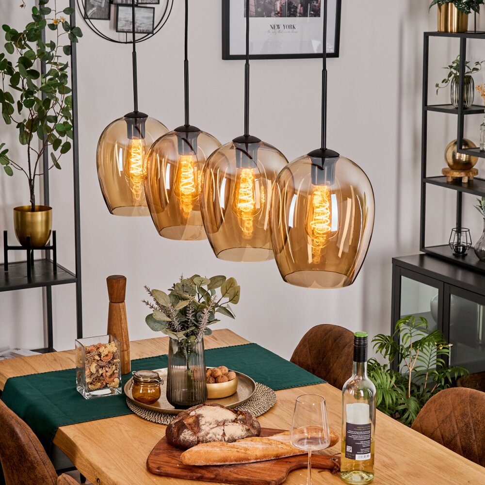 Vevino Lampada a sospensione Nero, 4-Luci main product photo