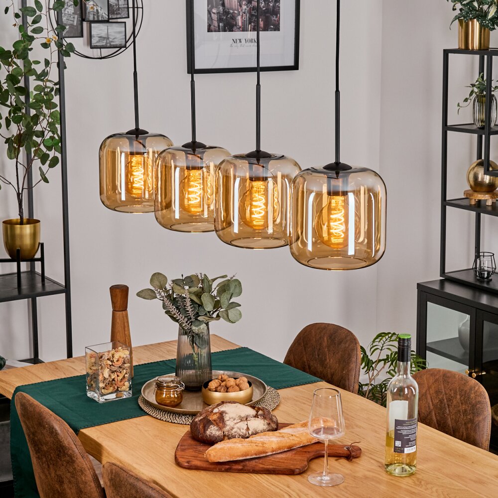 Lauden Lampada a sospensione Nero, 4-Luci main product photo