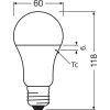 Illuminazione Osram E27 LED 13 Watt bianco luce diurna 1521 Lumen