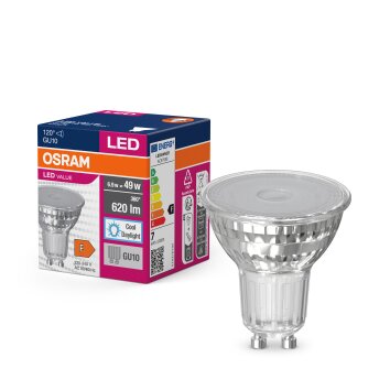 Illuminazione Osram GU10 LED 6.9 Watt bianco luce diurna 620 Lumen