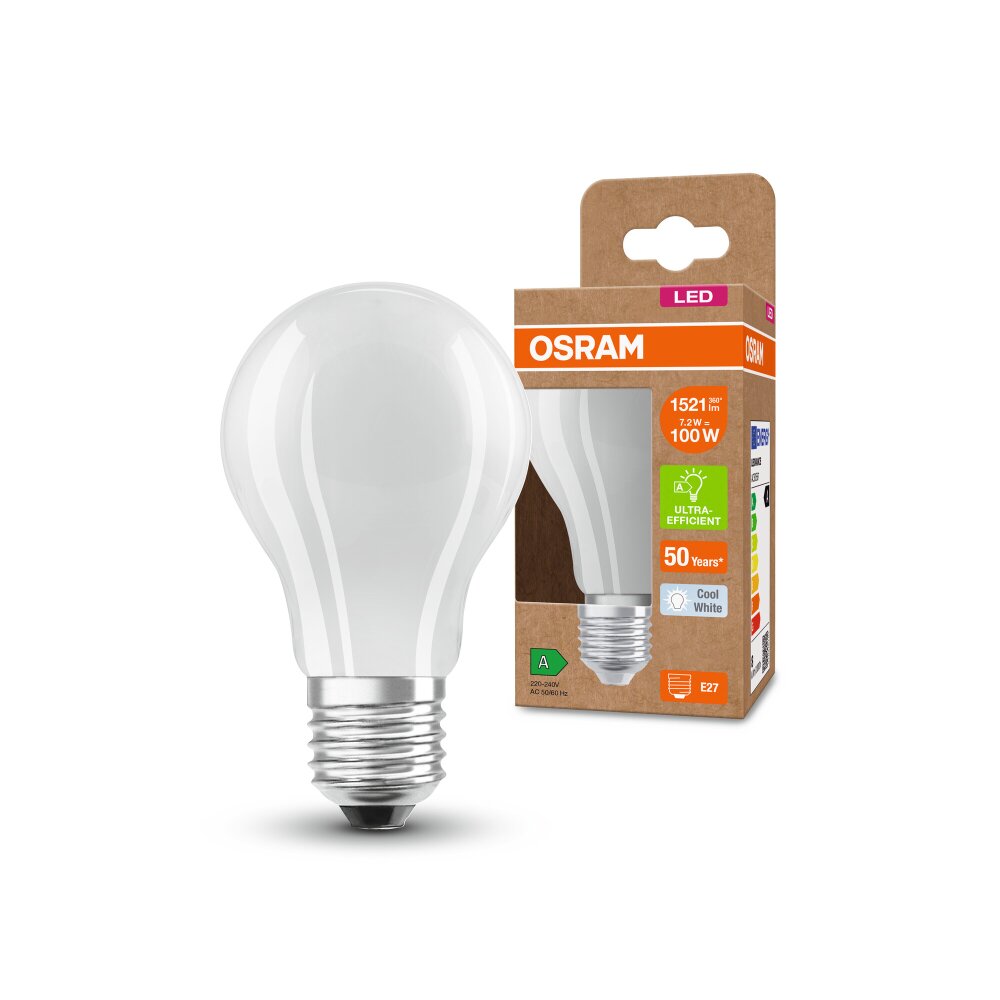 Illuminazione Osram E27 LED 7.2 Watt Bianco neutro 1521 Lumen main product photo