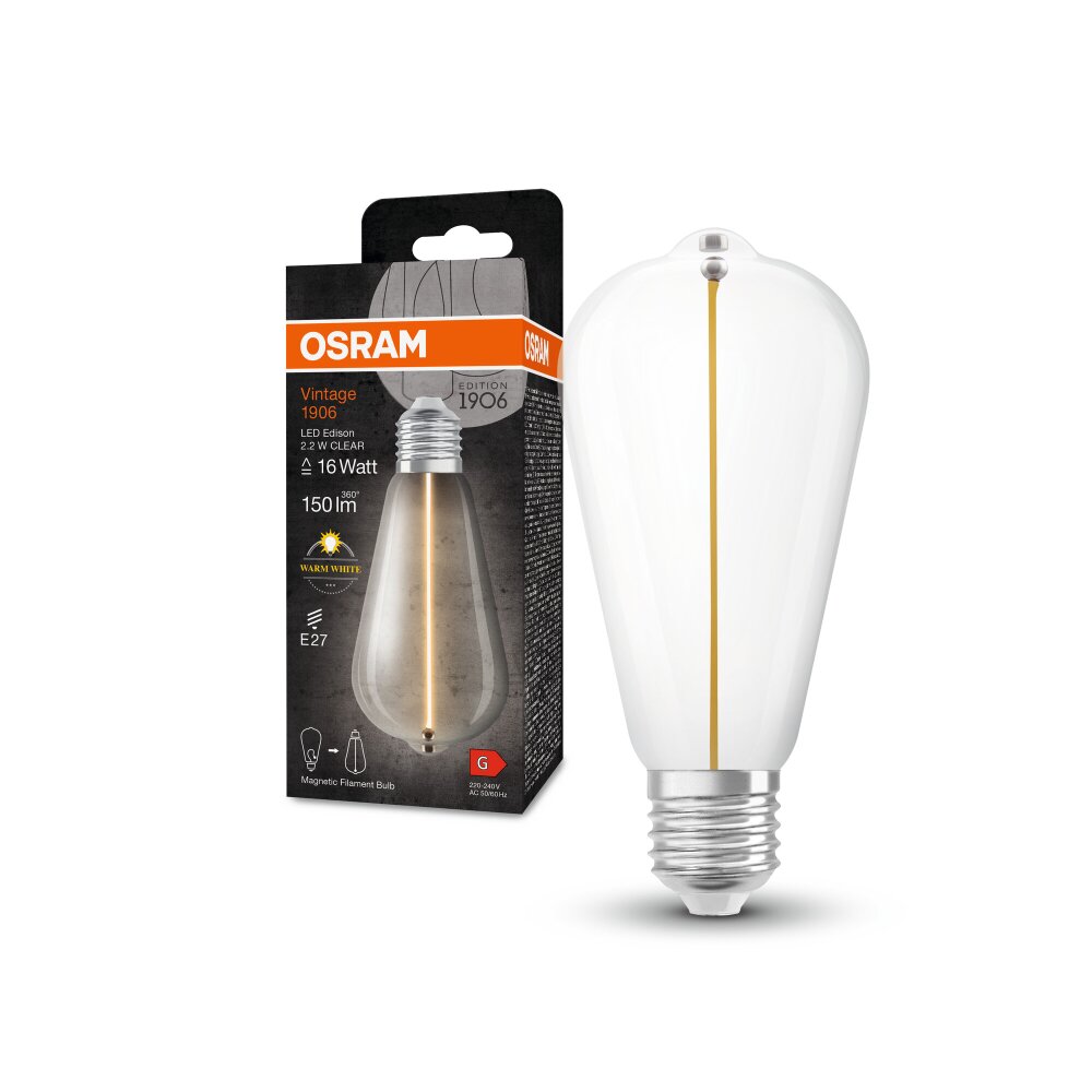 Illuminazione Osram E27 LED 2.2 Watt Bianco caldo 150 Lumen main product photo