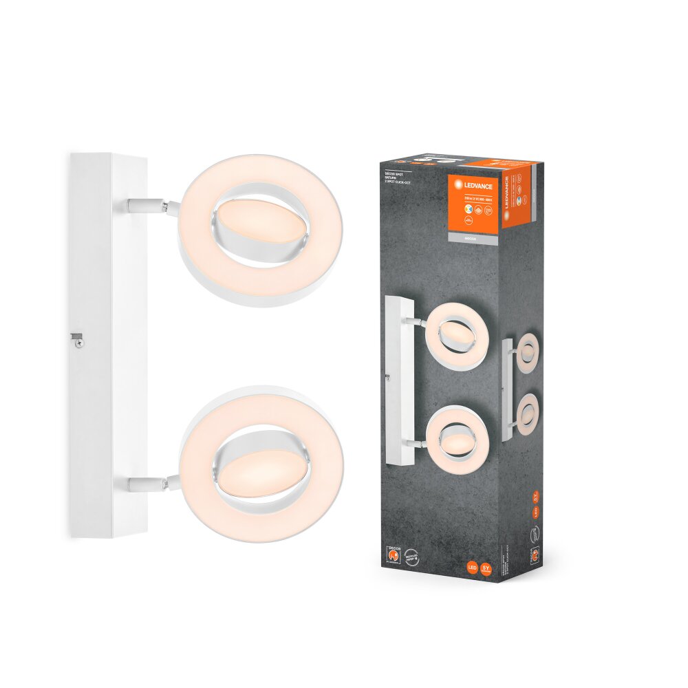 Illuminazione Ledvance Decor Plafoniera LED Bianco, 2-Luci main product photo