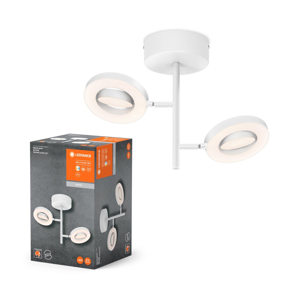 Illuminazione Ledvance Decor Plafoniera LED Bianco, 2-Luci main product photo