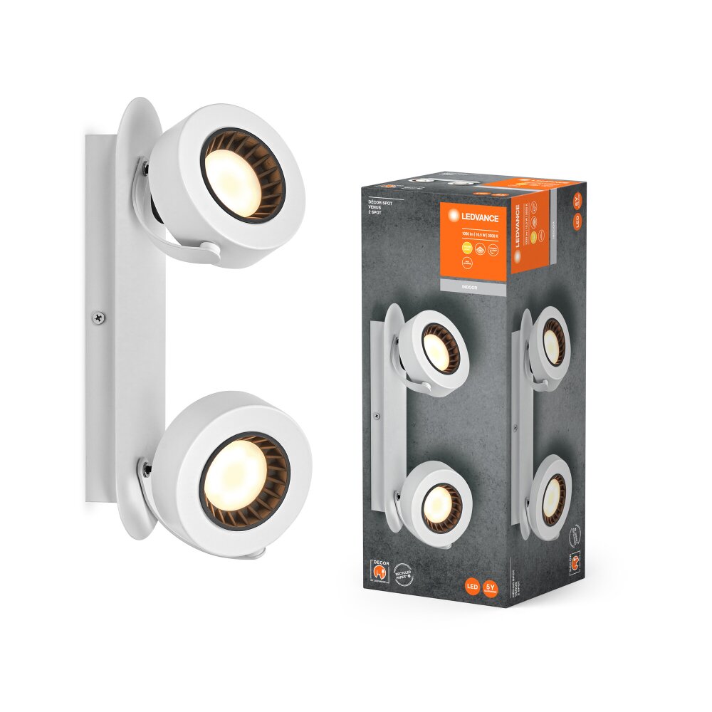 Illuminazione Ledvance Decor Plafoniera LED Bianco, 2-Luci main product photo
