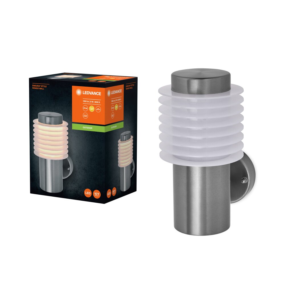 Illuminazione Ledvance Endura Applique LED Acciaio satinato, 1-Luce main product photo