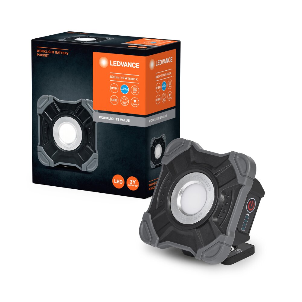 Illuminazione Ledvance Worklight Faro da cantiere LED Grigio, Nero, 1-Luce main product photo