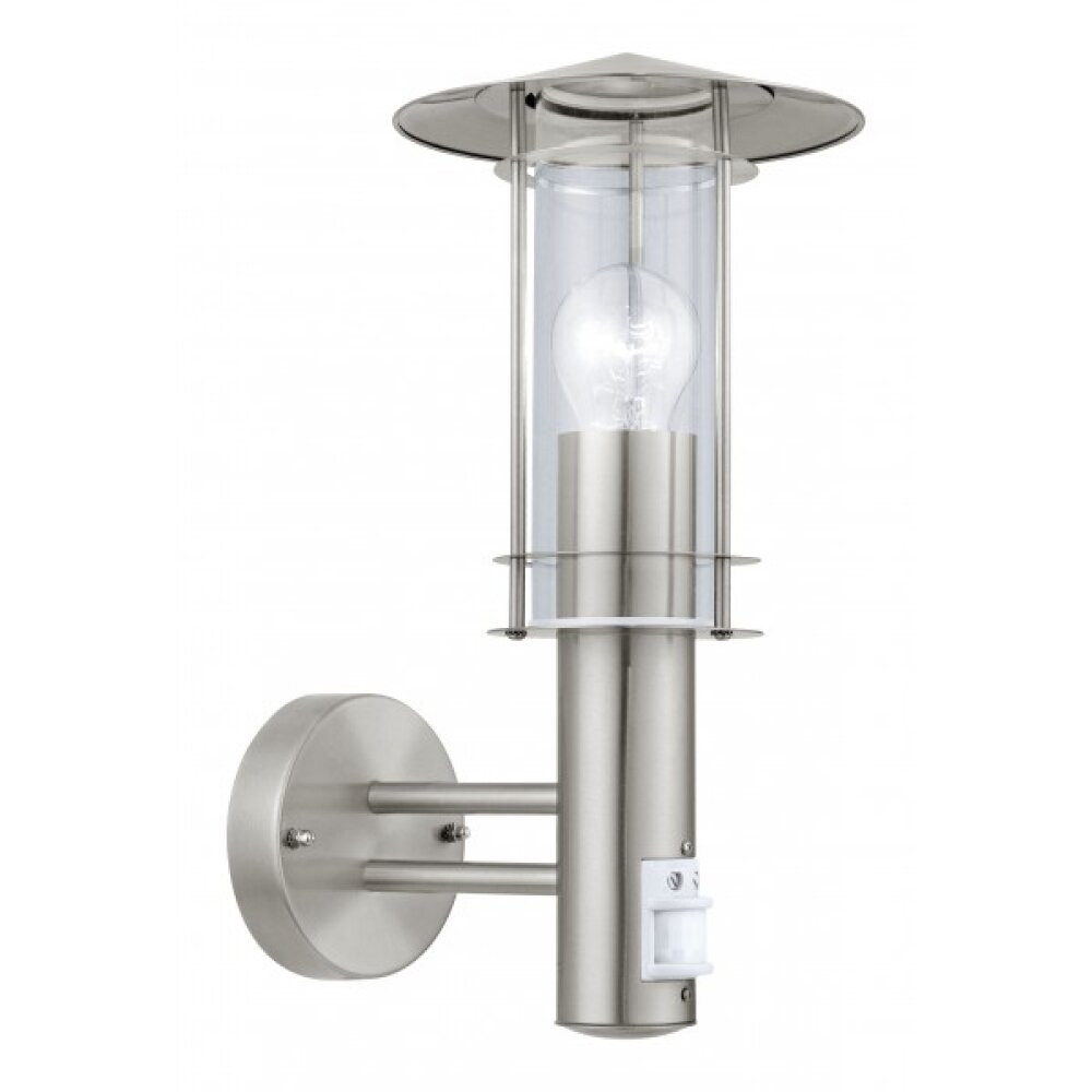 Eglo LISIO Applique Acciaio inox, 1-Luce, Sensori di movimento main product photo