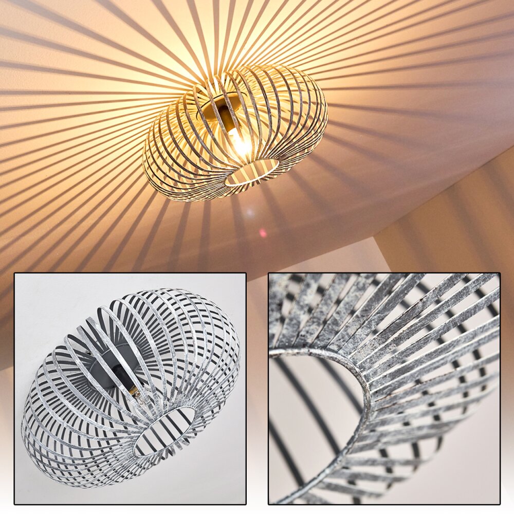 Oravi Plafoniera Grigio, Argento, 1-Luce main product photo