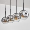 Ripoll Lampada a sospensione Chiaro, Grigio fumo, 4-Luci