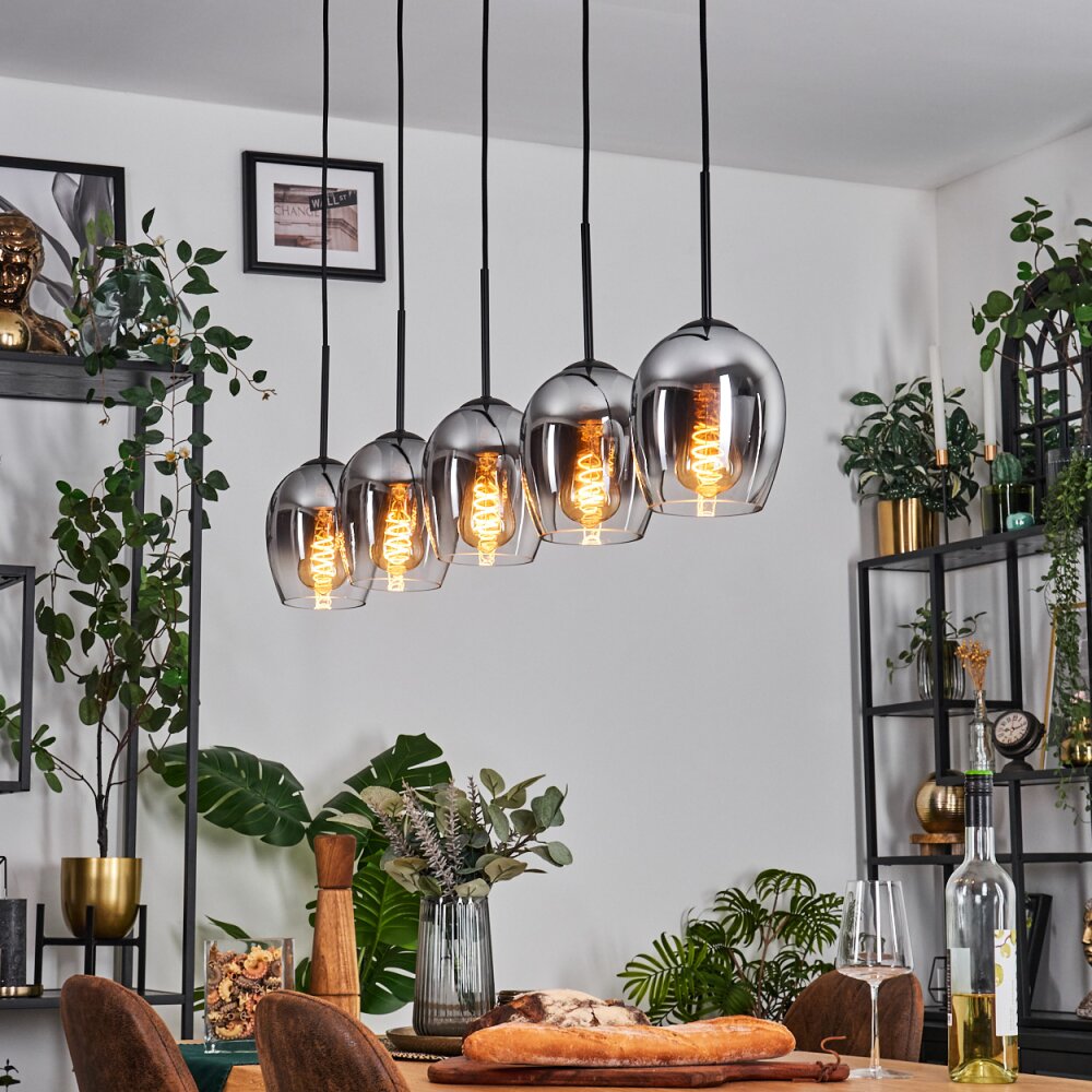 Vevino Lampada a sospensione Nero, 5-Luci
