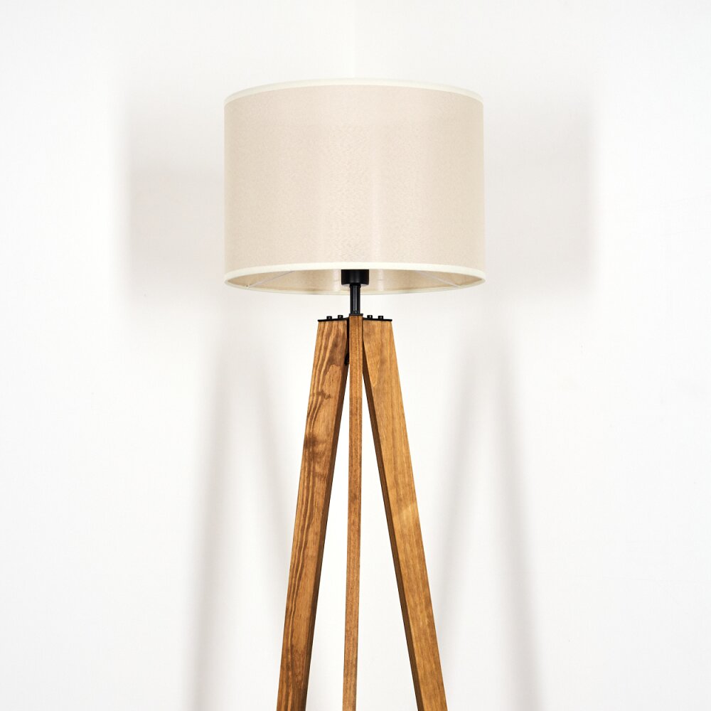 Bassagoda Lampada da terra, Lampada da letture Écru, Nero, 1-Luce
