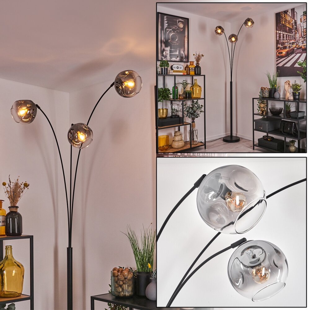 Ripoll Lampada da terra Nero, 3-Luci main product photo