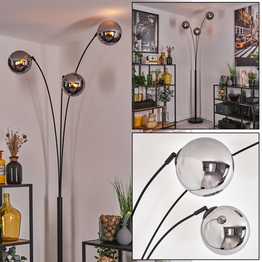 Gastor Lampada da terra Nero, 3-Luci main product photo