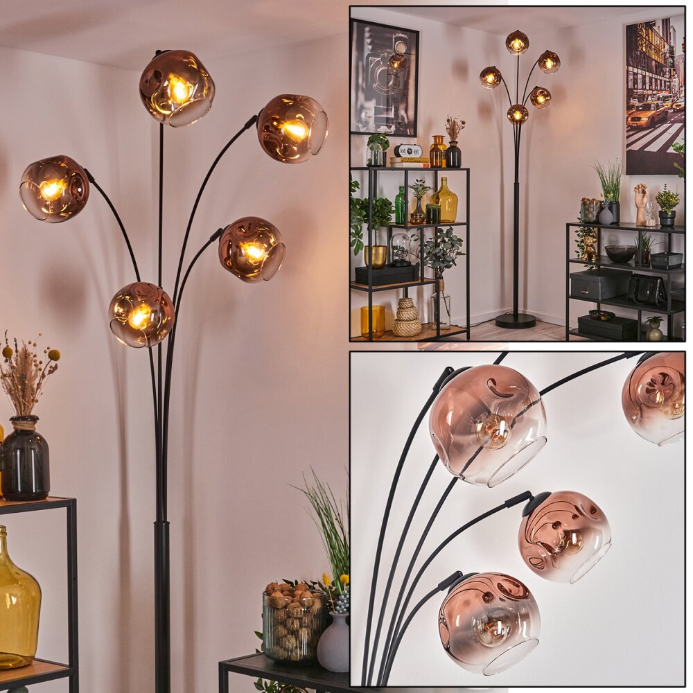 Ripoll Lampada da terra Nero, 5-Luci main product photo