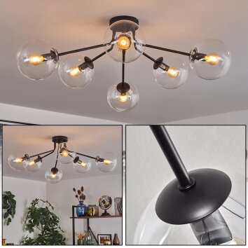 Gastor Plafoniera 74 cm Chiaro, 6-Luci Gastor Plafoniera 74 cm Chiaro, 6-Luci