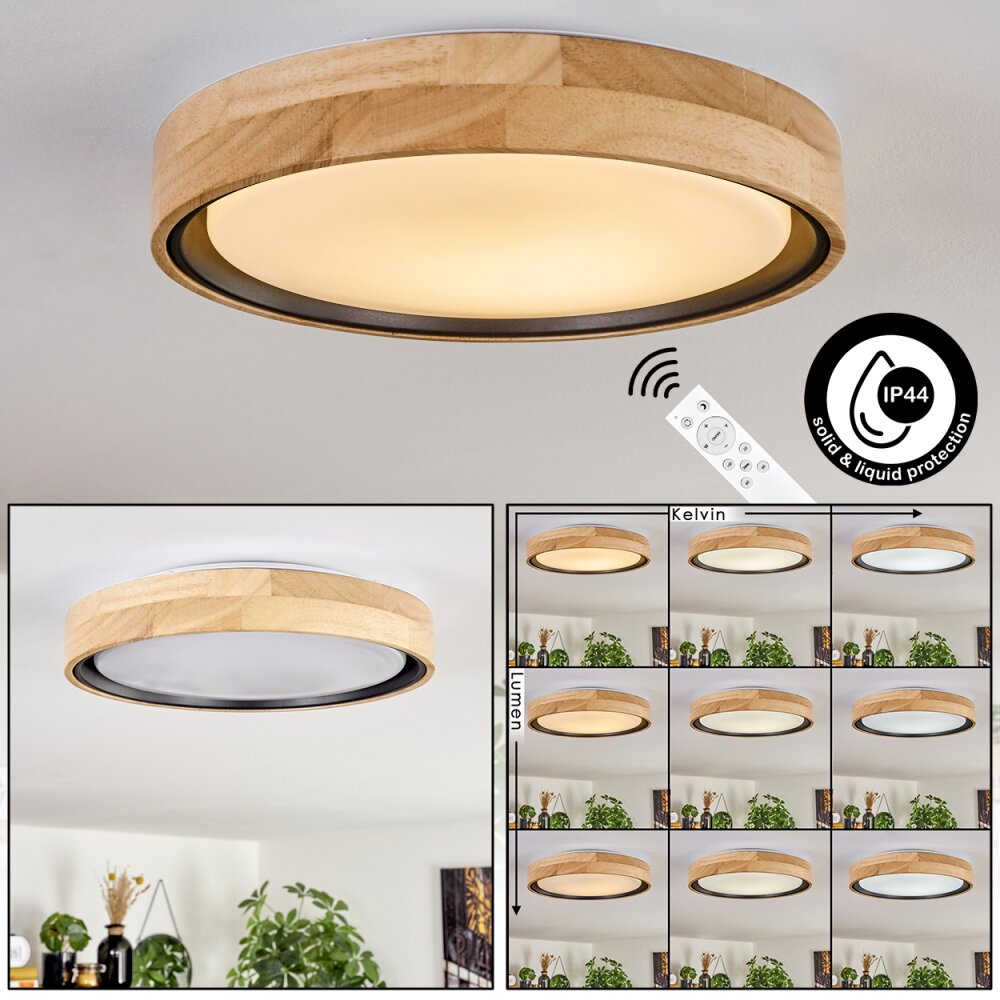 Melstad Plafoniera LED Écru, Bianco, 1-Luce, Telecomando main product photo