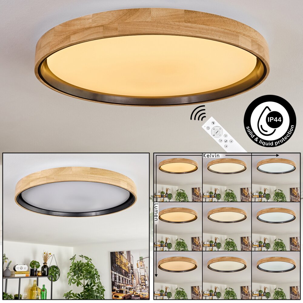 Melstad Plafoniera LED Écru, Bianco, 1-Luce, Telecomando main product photo