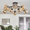 Gastor Plafoniera 83 cm Ambrato, Chiaro, 10-Luci