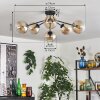 Gastor Plafoniera 74 cm Ambrato, 6-Luci