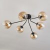 Gastor Plafoniera 74 cm Ambrato, 6-Luci
