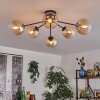 Gastor Plafoniera 74 cm Ambrato, 6-Luci