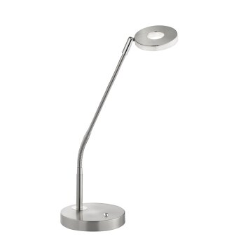 Honsel Dent Lampada da Tavolo LED Nichel opaco, 1-Luce, Cambia colore