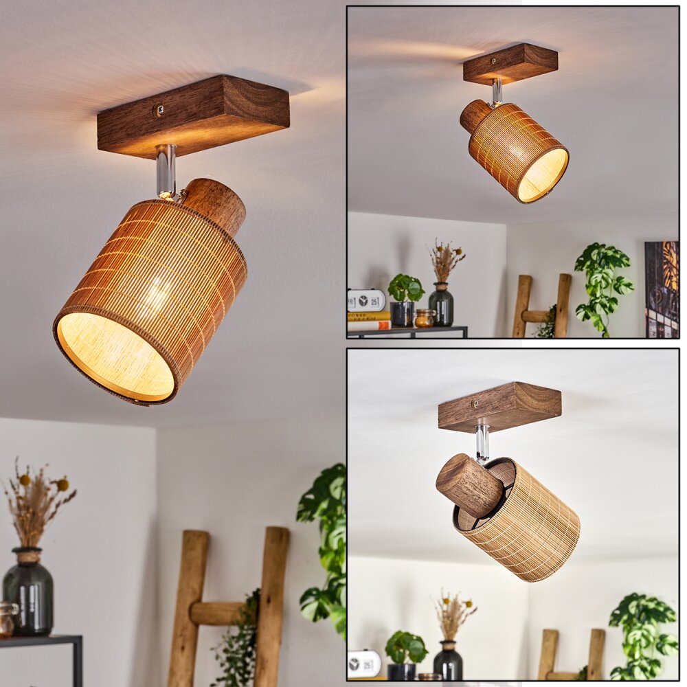 Kinnared Plafoniera Cromo, Marrone scuro, 1-Luce main product photo