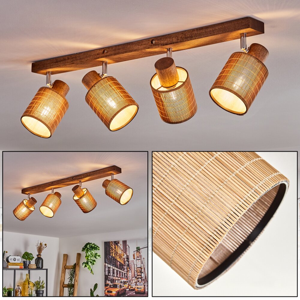 Kinnared Plafoniera, Faretto da soffitto Cromo, Marrone scuro, 4-Luci main product photo