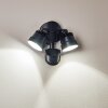 Emmerlev Applique da esterno LED Nero, 2-Luci, Sensori di movimento