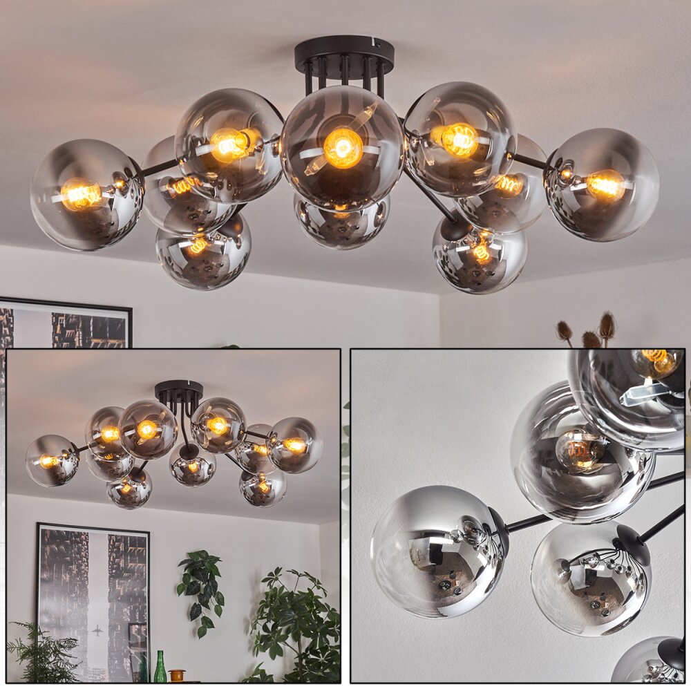 Gastor Plafoniera 83 cm Cromo, Chiaro, 10-Luci main product photo