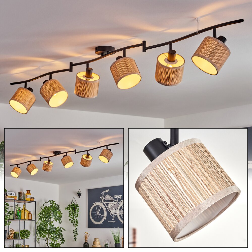 Bongal Plafoniera Nero, 6-Luci main product photo