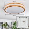 Sofo Plafoniera LED Bianco, 1-Luce, Telecomando