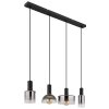 Illuminazione Globo Lighting CLASSIS Lampadario a sospensione Nero, 4-Luci
