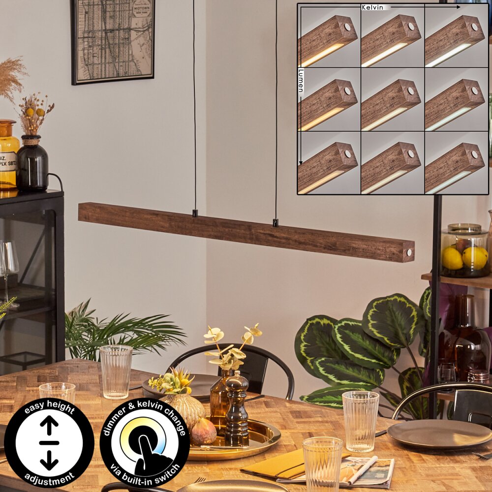 Carbellino Lampada a sospensione Marrone scuro, Nero, 1-Luce main product photo