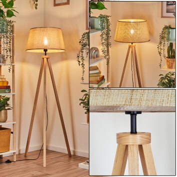 Sabadim Lampada da terra Écru, 1-Luce Sabadim Lampada da terra Écru, 1-Luce