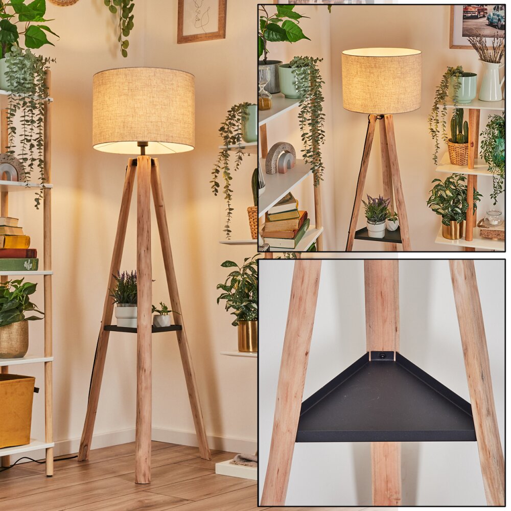 Bassagoda Lampada da terra Écru, Nero, 1-Luce main product photo
