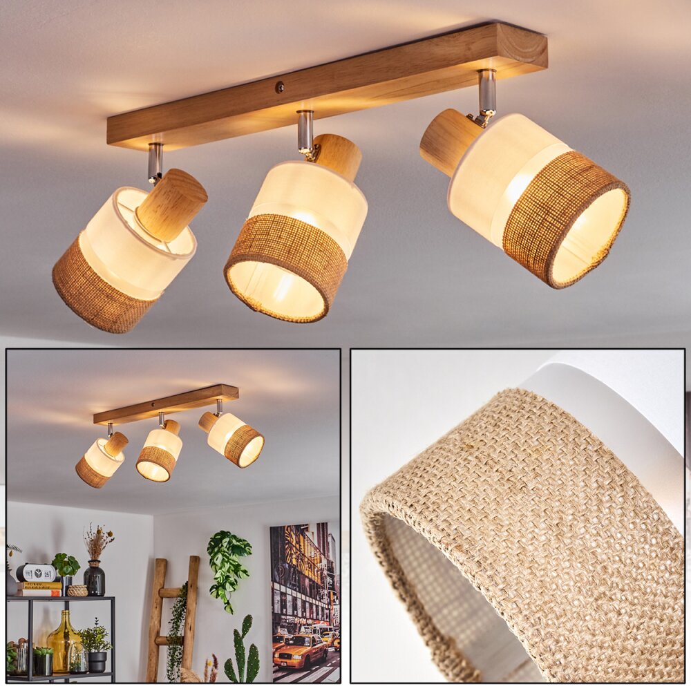 Fallhagen Plafoniera Cromo, Écru, 3-Luci main product photo