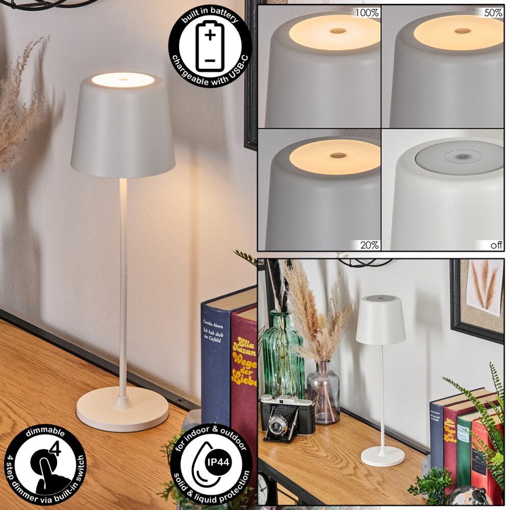 Belece Lampada da tavolo per esterno, Lampada da tavolo LED Bianco, 1-Luce main product photo