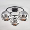 Gastor Plafoniera, Lampada a sfera Cromo, Grigio fumo, 3-Luci Gastor Plafoniera, Lampada a sfera Cromo, Grigio fumo, 3-Luci